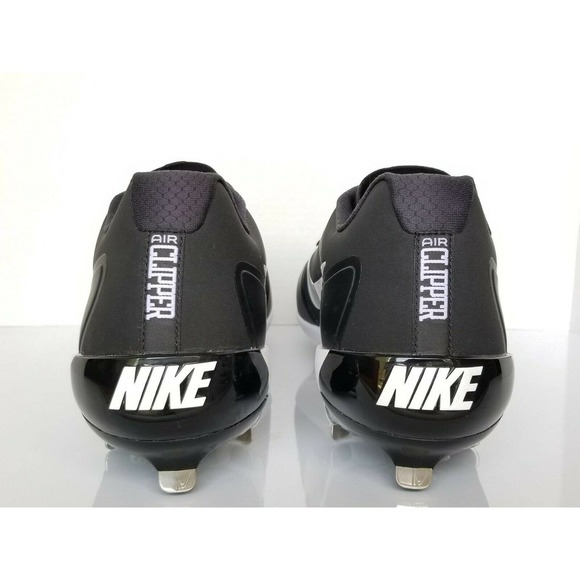 New Nike Max Air Clipper Metal Baseball Low Cleats Black 880261-010 Mens Size 14 - Picture 6 of 9